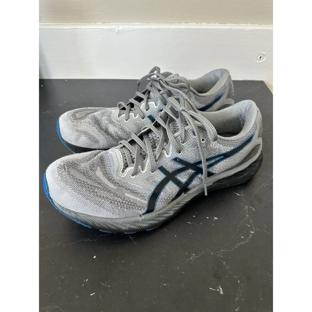 Asics Gel-Nimbus 23 1011B004 Gray Blue Men's US 12.5 Running Shoes Jog Sneakers - Picture 11 of 11